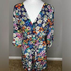 Yumi Kim girl next door silk floral print dress